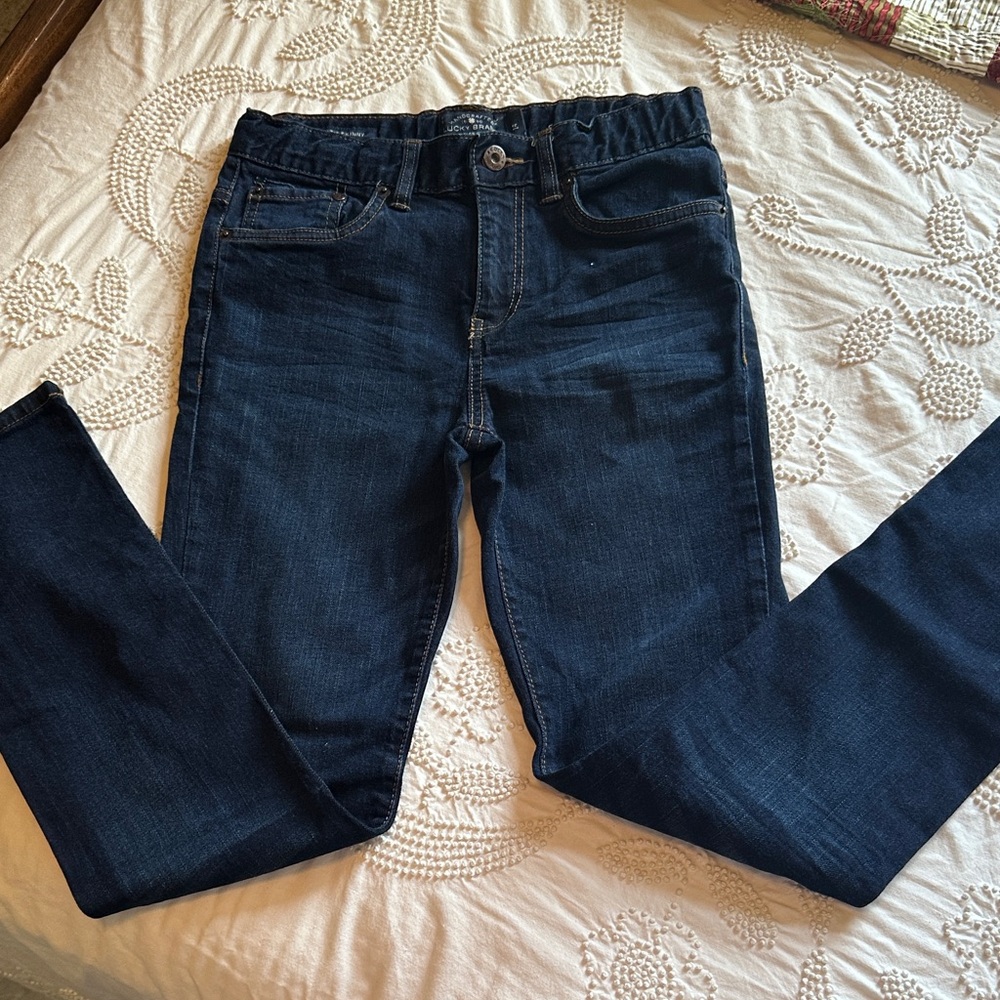 🌷🌷🌷3/$15 Spring Sale. Lucky Brand Girl’s Deep Indigo Skinny Jeans